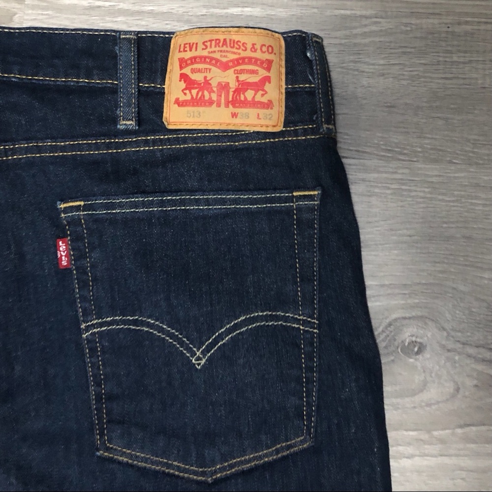 Levi's Dark Blue Slim Straight Jeans
